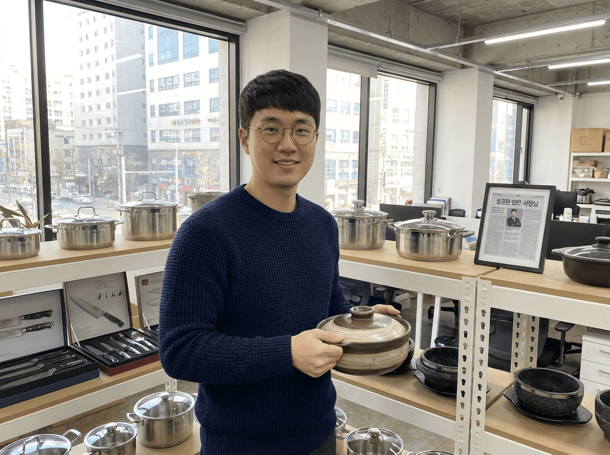 300만원으로 시작해서, 어느새 사장이 됐어요.